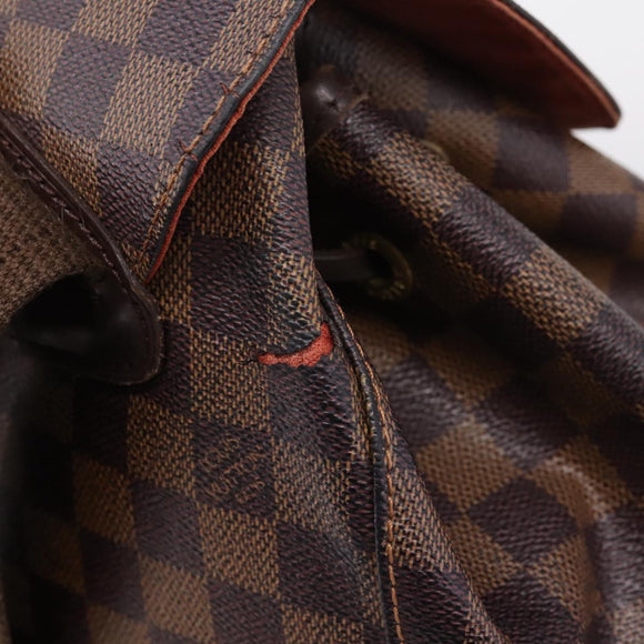 LOUIS VUITTON Damier Ebene Montsouris GM Backpack N51139 LV Auth bs37187