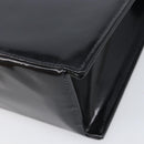 CHANEL COCO Mark Chain Hand Bag Patent leather Black Silver CC Auth bs37188-18