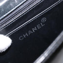 CHANEL COCO Mark Chain Hand Bag Patent leather Black Silver CC Auth bs37188-22