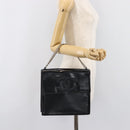 CHANEL COCO Mark Chain Hand Bag Patent leather Black Silver CC Auth bs37188-28