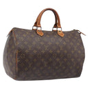 LOUIS VUITTON Monogram Speedy 35 Hand Bag M41524 LV Auth bs37191-1