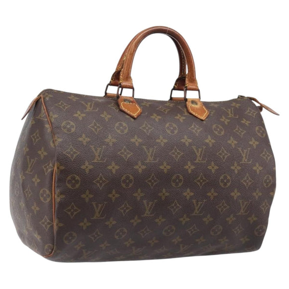LOUIS VUITTON Monogram Speedy 35 Hand Bag M41524 LV Auth bs37191