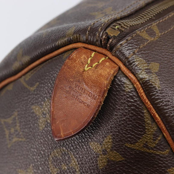 LOUIS VUITTON Monogram Speedy 35 Hand Bag M41524 LV Auth bs37191