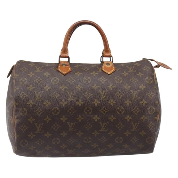 LOUIS VUITTON Monogram Speedy 35 Hand Bag M41524 LV Auth bs37191