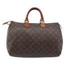 LOUIS VUITTON Monogram Speedy 35 Hand Bag M41524 LV Auth bs37191-2