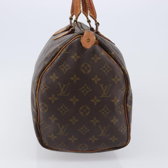 LOUIS VUITTON Monogram Speedy 35 Hand Bag M41524 LV Auth bs37191