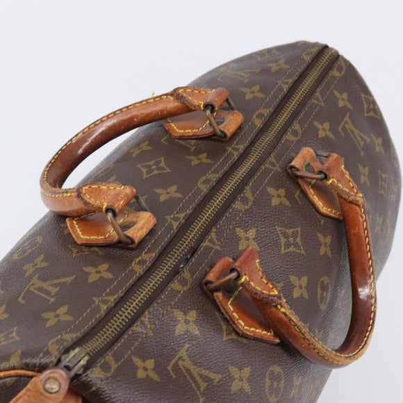 LOUIS VUITTON Monogram Speedy 35 Hand Bag M41524 LV Auth bs37191