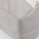 CHANEL Sports Tote Bag Nylon Gray Silver CC Auth bs37193-17