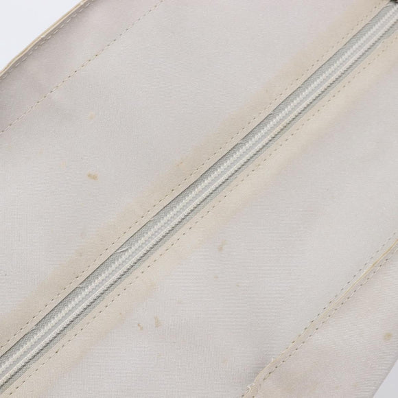 CHANEL Sports Tote Bag Nylon Gray Silver CC Auth bs37193