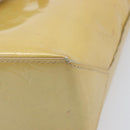 LOUIS VUITTON Monogram Vernis Reade PM Hand Bag Beige M91144 LV Auth bs37196-18