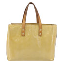 LOUIS VUITTON Monogram Vernis Reade PM Hand Bag Beige M91144 LV Auth bs37196-2