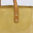LOUIS VUITTON Monogram Vernis Reade PM Hand Bag Beige M91144 LV Auth bs37196-3