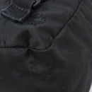 MCM Vicetos Logogram Backpack Nylon Black Gold Auth bs37198-14