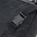 MCM Vicetos Logogram Backpack Nylon Black Gold Auth bs37198-16