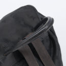MCM Vicetos Logogram Backpack Nylon Black Gold Auth bs37198-7
