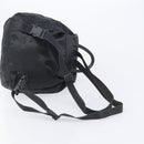 MCM Vicetos Logogram Backpack Nylon Black Gold Auth bs37198-9