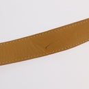 LOEWE Shoulder Bag Leather Beige Gold Auth bs37200A-9