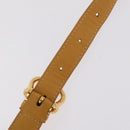 LOEWE Shoulder Bag Leather Beige Gold Auth bs37200A-15