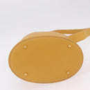 LOEWE Shoulder Bag Leather Beige Gold Auth bs37200A-6