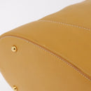 LOEWE Shoulder Bag Leather Beige Gold Auth bs37200A-10