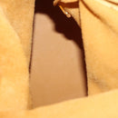 LOEWE Shoulder Bag Leather Beige Gold Auth bs37200A-11