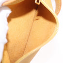 LOEWE Shoulder Bag Leather Beige Gold Auth bs37200A-29