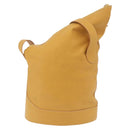 LOEWE Shoulder Bag Leather Beige Gold Auth bs37200A-2