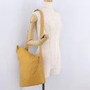 LOEWE Shoulder Bag Leather Beige Gold Auth bs37200A-30
