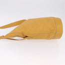 LOEWE Shoulder Bag Leather Beige Gold Auth bs37200A-5