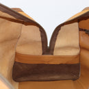 LOEWE Boston Bag Leather Beige Gold Auth bs37201-19