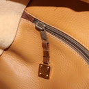 LOEWE Boston Bag Leather Beige Gold Auth bs37201-20