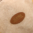 LOEWE Boston Bag Leather Beige Gold Auth bs37202-10