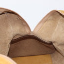 LOEWE Boston Bag Leather Beige Gold Auth bs37202-19