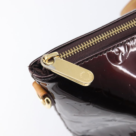 LOUIS VUITTON Monogram Vernis Bellevue GM Bag Amarante M93589 LV Auth bs37206