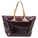 LOUIS VUITTON Monogram Vernis Bellevue GM Bag Amarante M93589 LV Auth bs37206-2