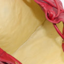 CHANEL Bicolore Shoulder Bag Lamb Skin Red Gold CC Auth bs37213-11