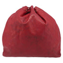 CHANEL Bicolore Shoulder Bag Lamb Skin Red Gold CC Auth bs37213-2