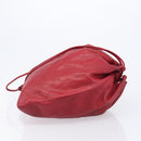 CHANEL Bicolore Shoulder Bag Lamb Skin Red Gold CC Auth bs37213-4