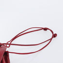 CHANEL Bicolore Shoulder Bag Lamb Skin Red Gold CC Auth bs37213-14