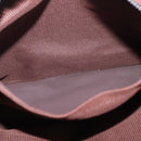 HERMES Her Line Tote PM Tote Bag Canvas Brown Silver Auth bs37214-21