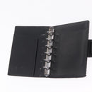 FENDI Zucchino Canvas Day Planner Cover Navy Silver Auth bs37215-9