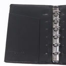 FENDI Zucchino Canvas Day Planner Cover Navy Silver Auth bs37215-22