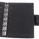 FENDI Zucchino Canvas Day Planner Cover Navy Silver Auth bs37215-23