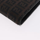 FENDI Zucchino Canvas Day Planner Cover Navy Silver Auth bs37215-14