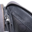 VALENTINO Long Wallet Canvas Navy Silver Auth bs37216-12