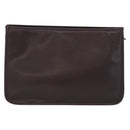 Gianni Versace Clutch Bag Leather Brown Auth bs37217-2