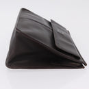 Gianni Versace Clutch Bag Leather Brown Auth bs37217-3