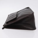 Gianni Versace Clutch Bag Leather Brown Auth bs37217-4