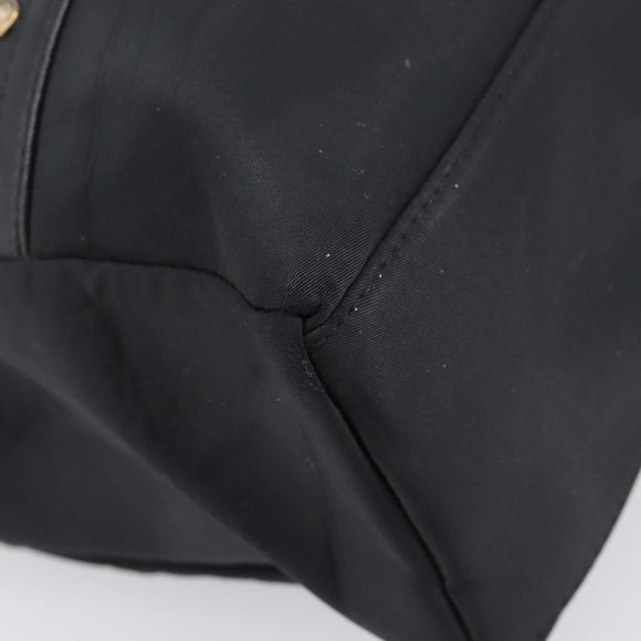 Gianni Versace Tote Bag Nylon Navy Gold Auth bs37218