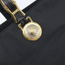 Gianni Versace Tote Bag Nylon Navy Gold Auth bs37218-17